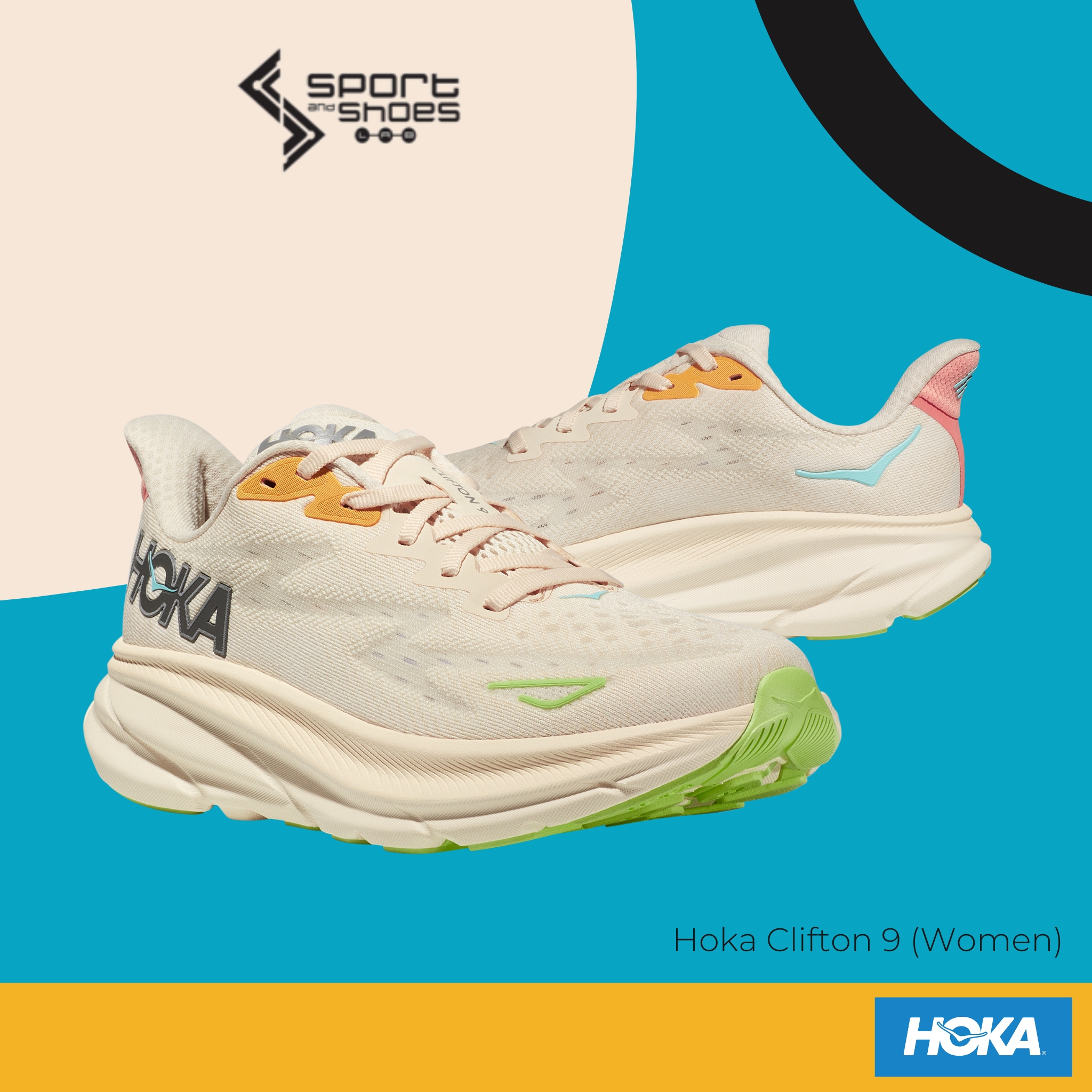 hoka clifton9 WIDE (W) (1132211-VLS)